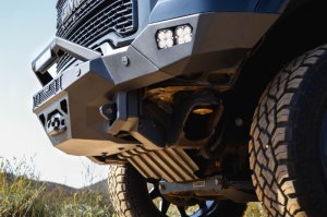 GMC Sierra 2500 Front Bumper - DV8 Offroad - Spec Series - Micro-texture black powder coat with satin black accents - `20-`23